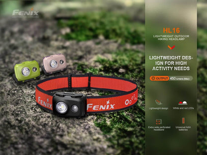 Fenix HL16 Lightweight Outdoor Hiking LED Headlamp