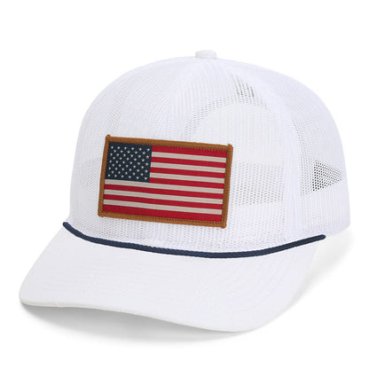 Vintage All Mesh American Flag Rope Cap