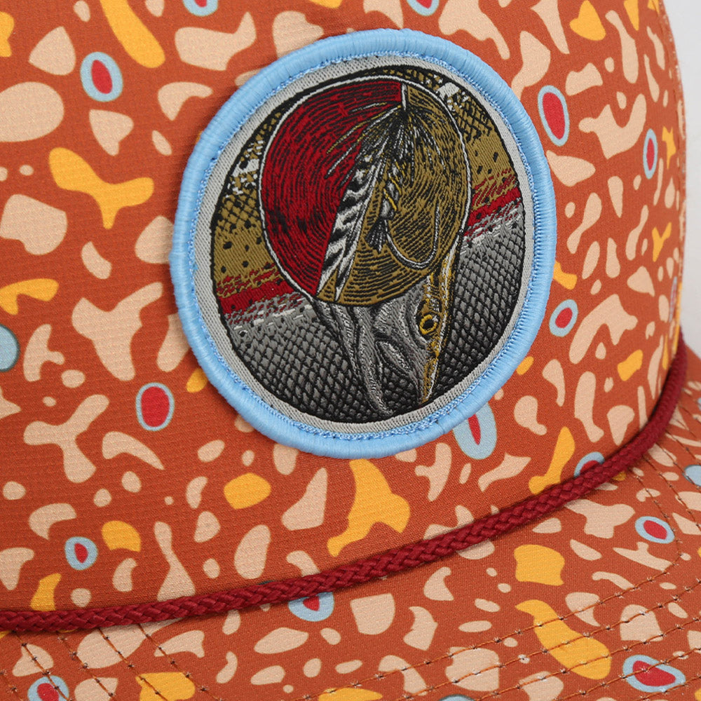 Dead Drift Fly Fishing Patch Trucker Hat Rope Cap