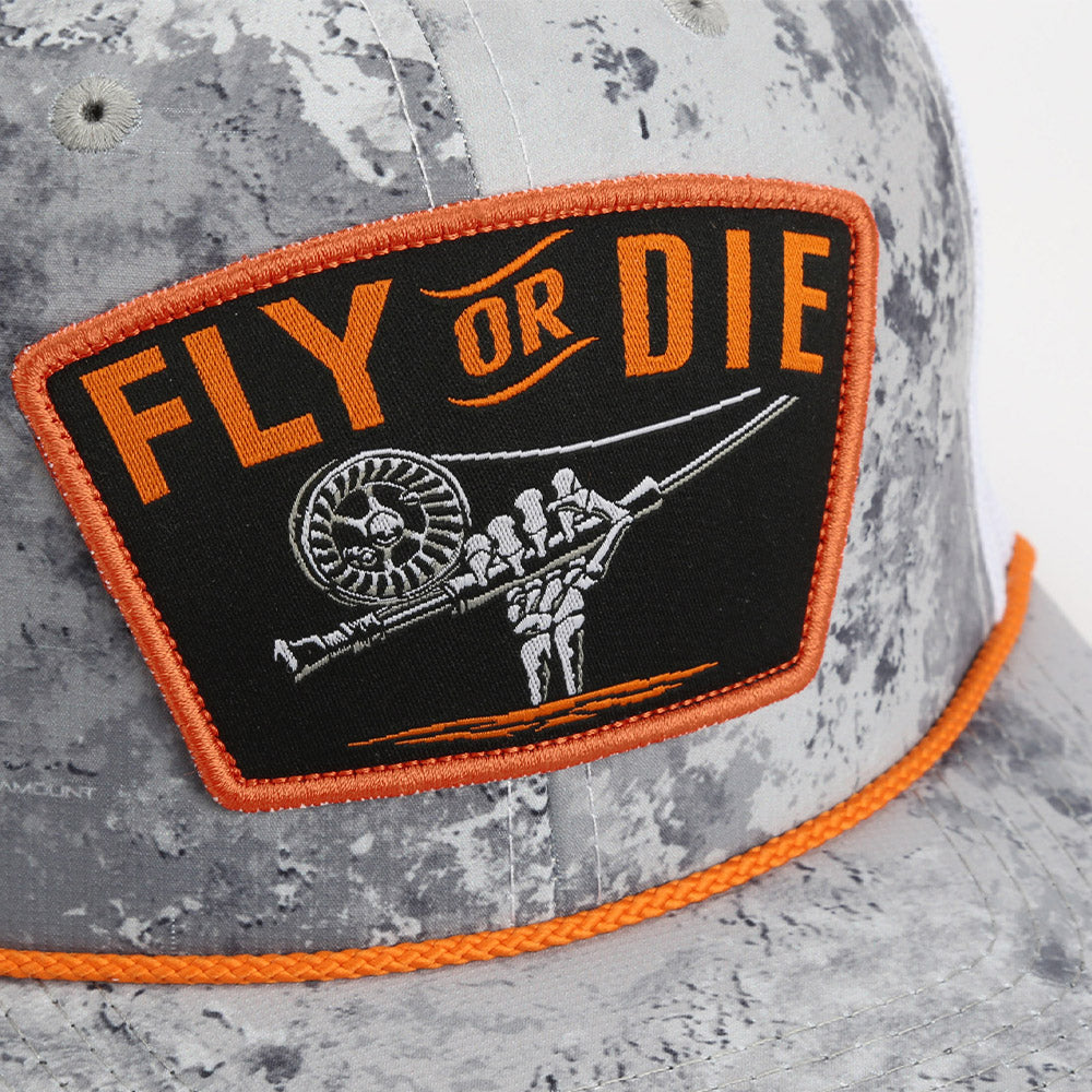 Fly or Die Hat Fly Fishing Mesh Back Rope Cap