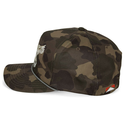 Pintail Trucker Hat Old School Dark Camo 5-Panel