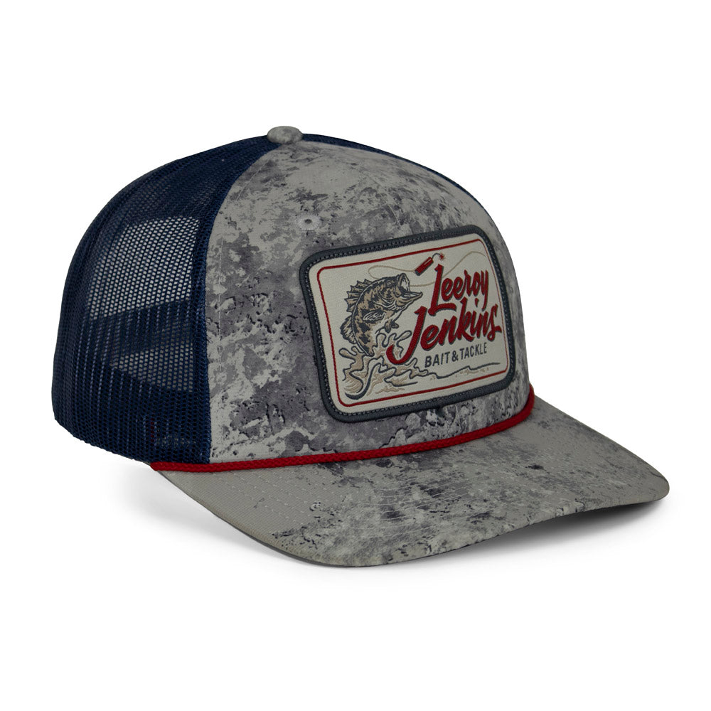 LeRoy Jenkins Bass Fishing Hat Meshback 6-Panel Rope Cap