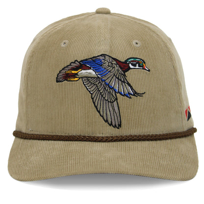 Corduroy Wood Duck 6-Panel Performance Cap