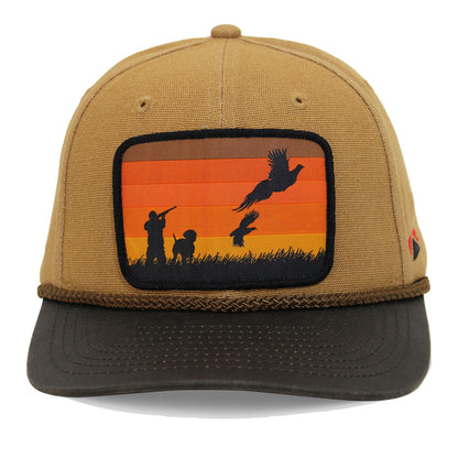 Canvas Upland Flush Patch Hat with Wax Cloth Visor