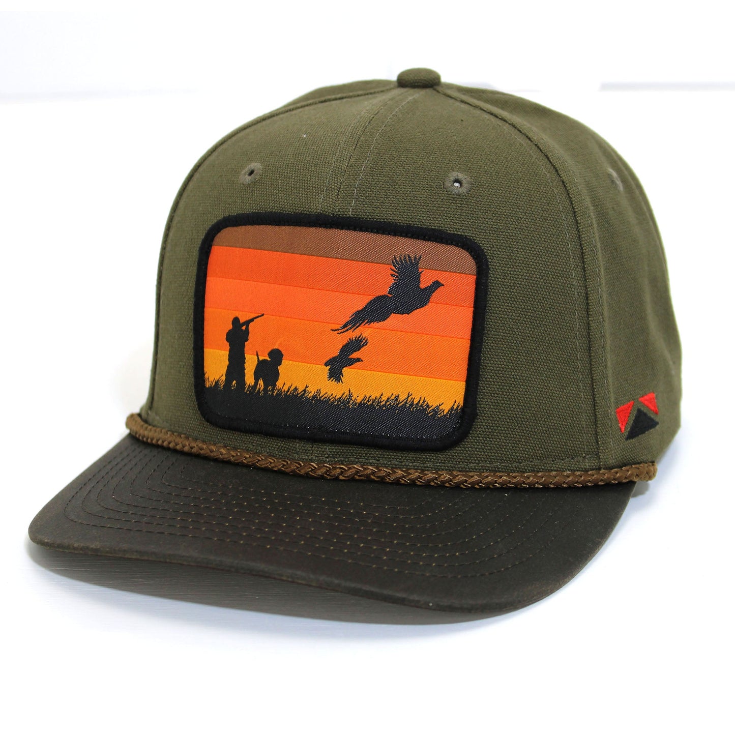 Canvas Upland Flush Patch Hat with Wax Cloth Visor