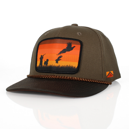 Canvas Upland Flush Patch Hat with Wax Cloth Visor