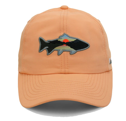 Women's SUNSET TROUT 6-Panel Ponytail Cap