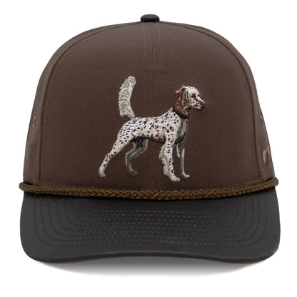 English Setter 6-Panel with Wax Cloth Visor