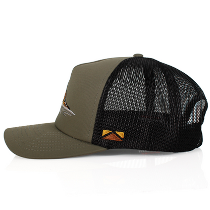 Brown Trout Tail Mesh Back 5-Panel Cap