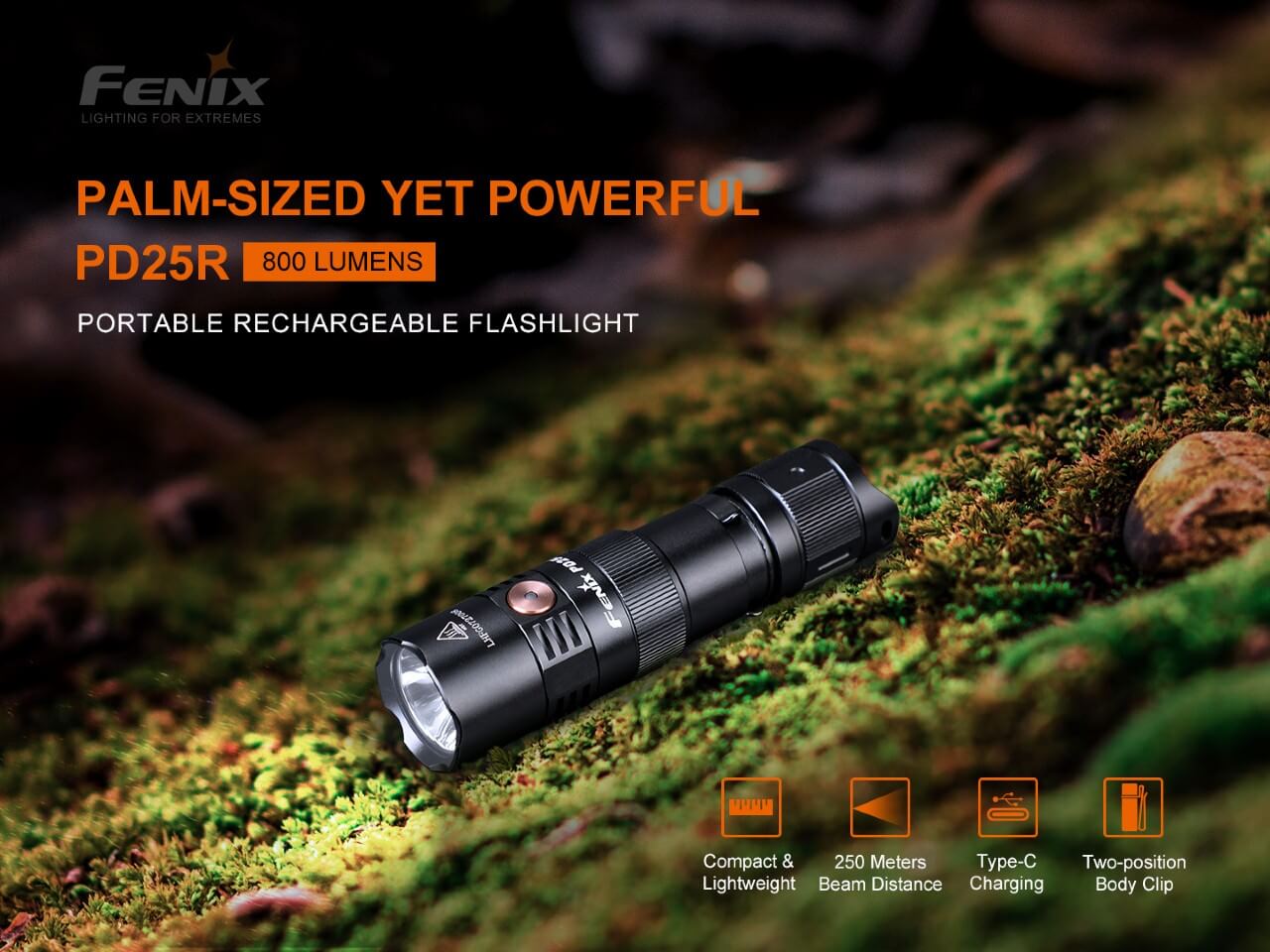 Fenix PD25R Rechargeable LED Flashlight