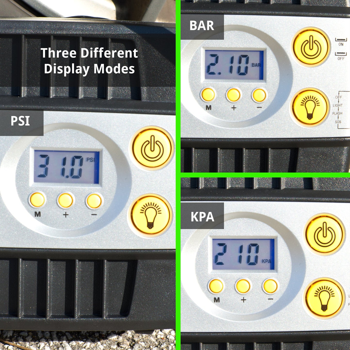 SmartPro™ 12v Digital Tire Inflator Pump - 100 PSI | Portable Tire Air Compressor