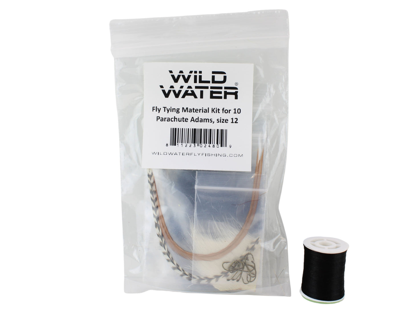 Parachute Adams Fly Tying Material Kit, size 12 | Wild Water Fly Fishing