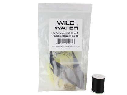 Parachute Hopper Fly Tying Material Kit, size 10 | Wild Water Fly Fishing