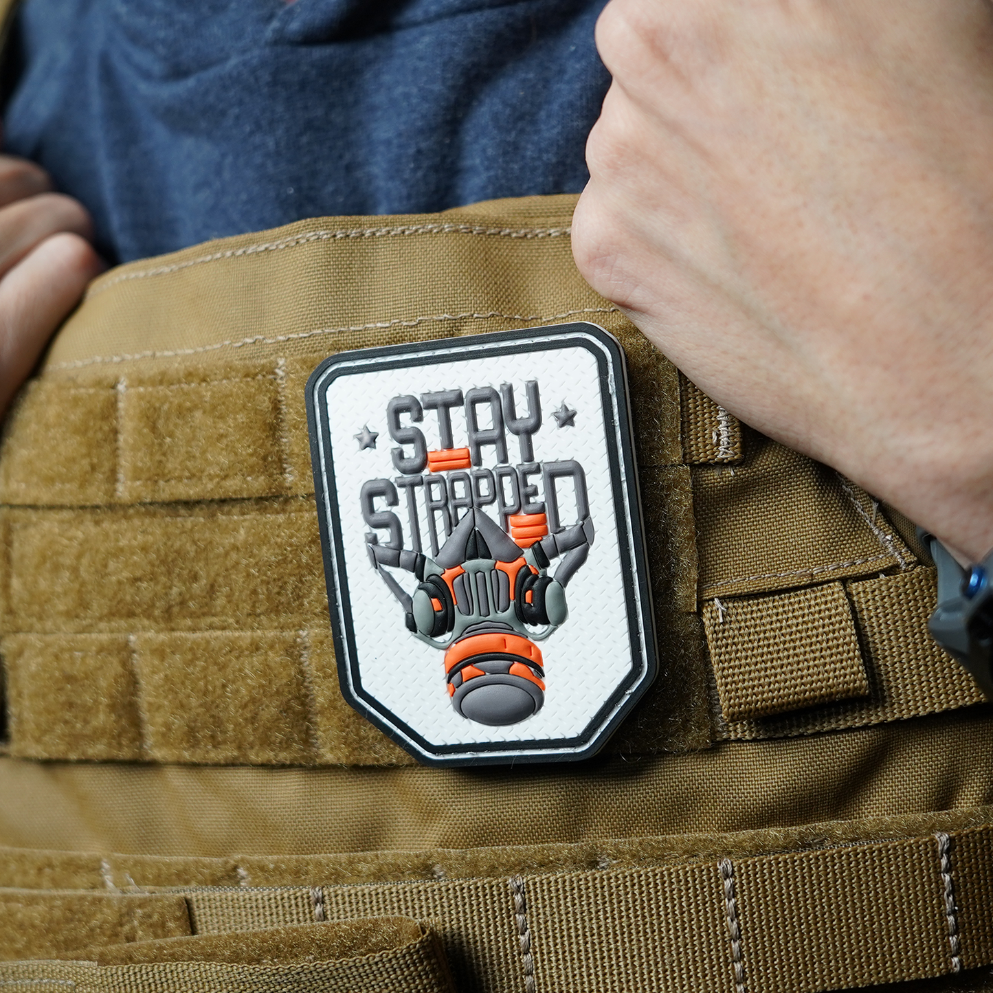 "Stay Strapped" PVC Morale Patch