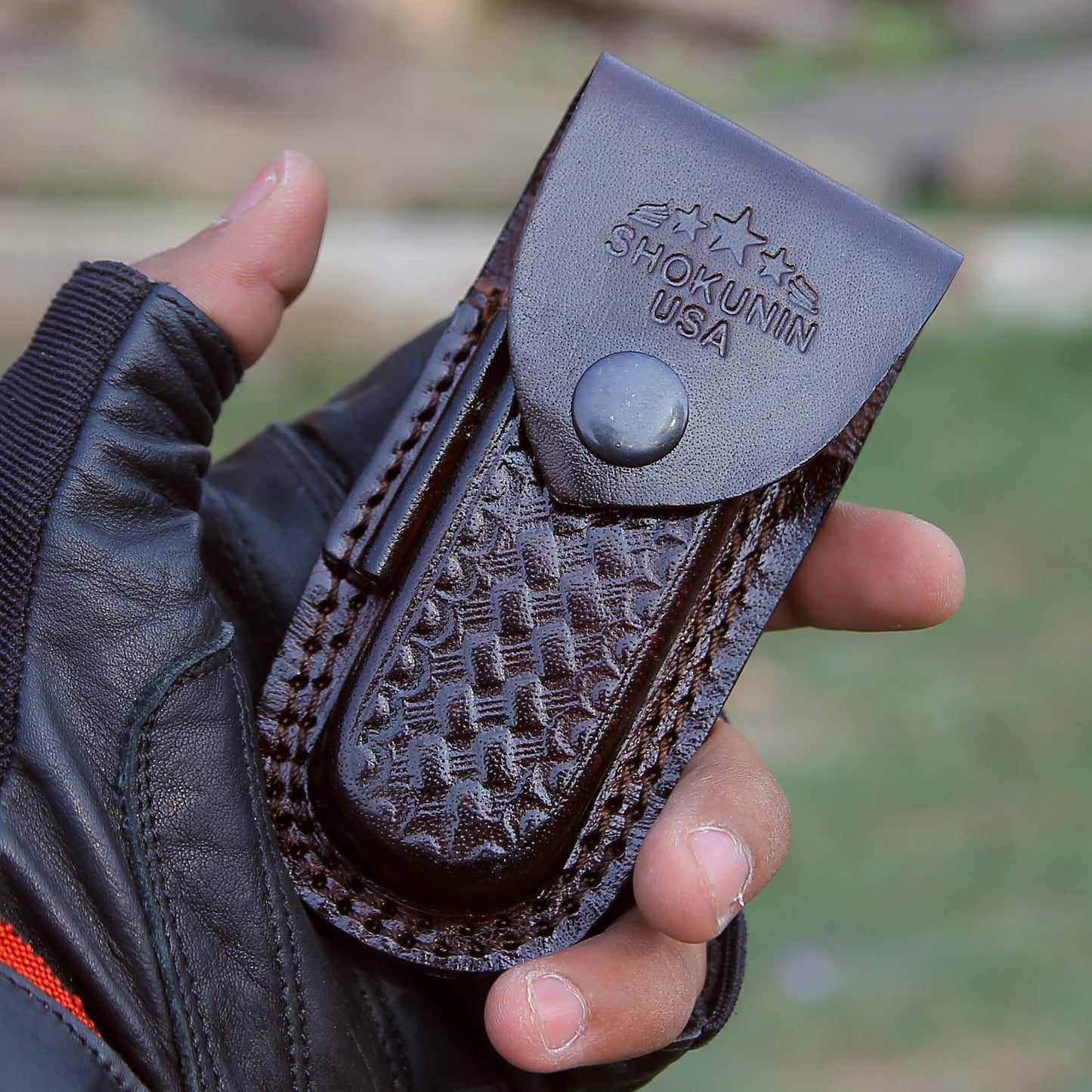 Jaguar Pocket Knife with Exotic Rosewood Handle