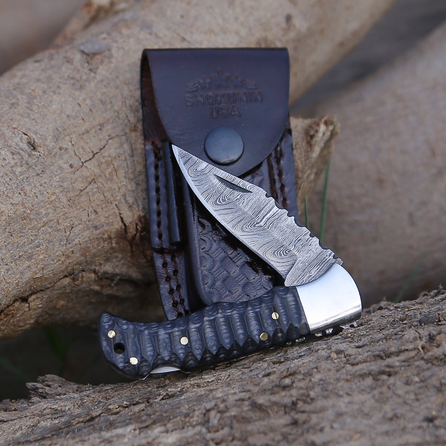 Guardian Pocket Knife with Pakkawood Handle