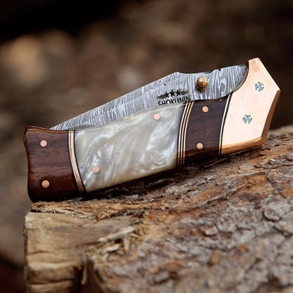 Mystic Gentleman's Pocket Knife with Mother of Pearl Handle