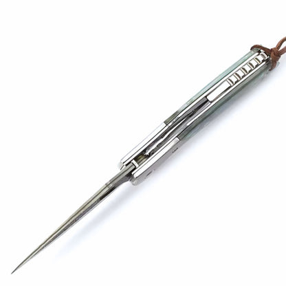 Spire Japanese VG10 Gentleman's Pocket Knife with Abalone Shell Handle