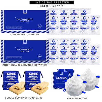 Preppi | The Prepster | Two-Person | 3-Day Emergency Kit Bag