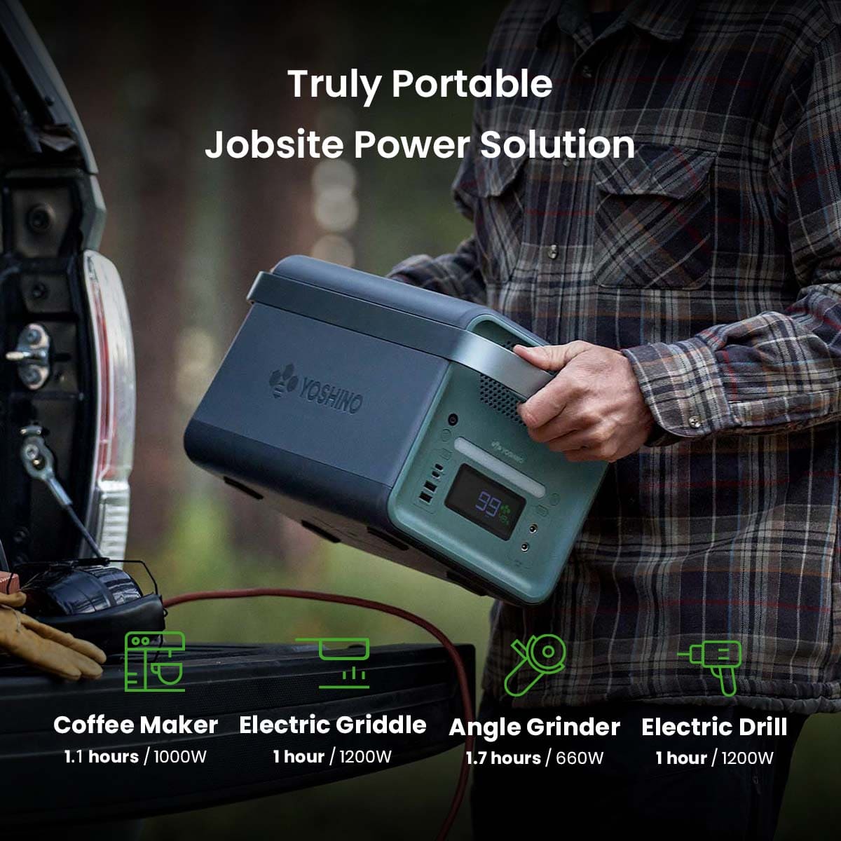 Yoshino B2000 Solid-State Portable Power Station - 2000W | 1326Wh