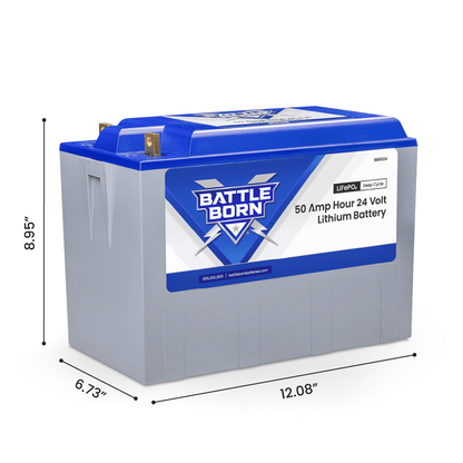 *Scatch & Dent* Battle Born50Ah 24V LiFePO4 Deep Cycle Battery
