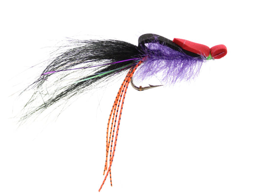 Purple, Black and Red Saltwater EP Foam Fly, size 2/0 | Qty. 2 | Wild Water Fly Fishing