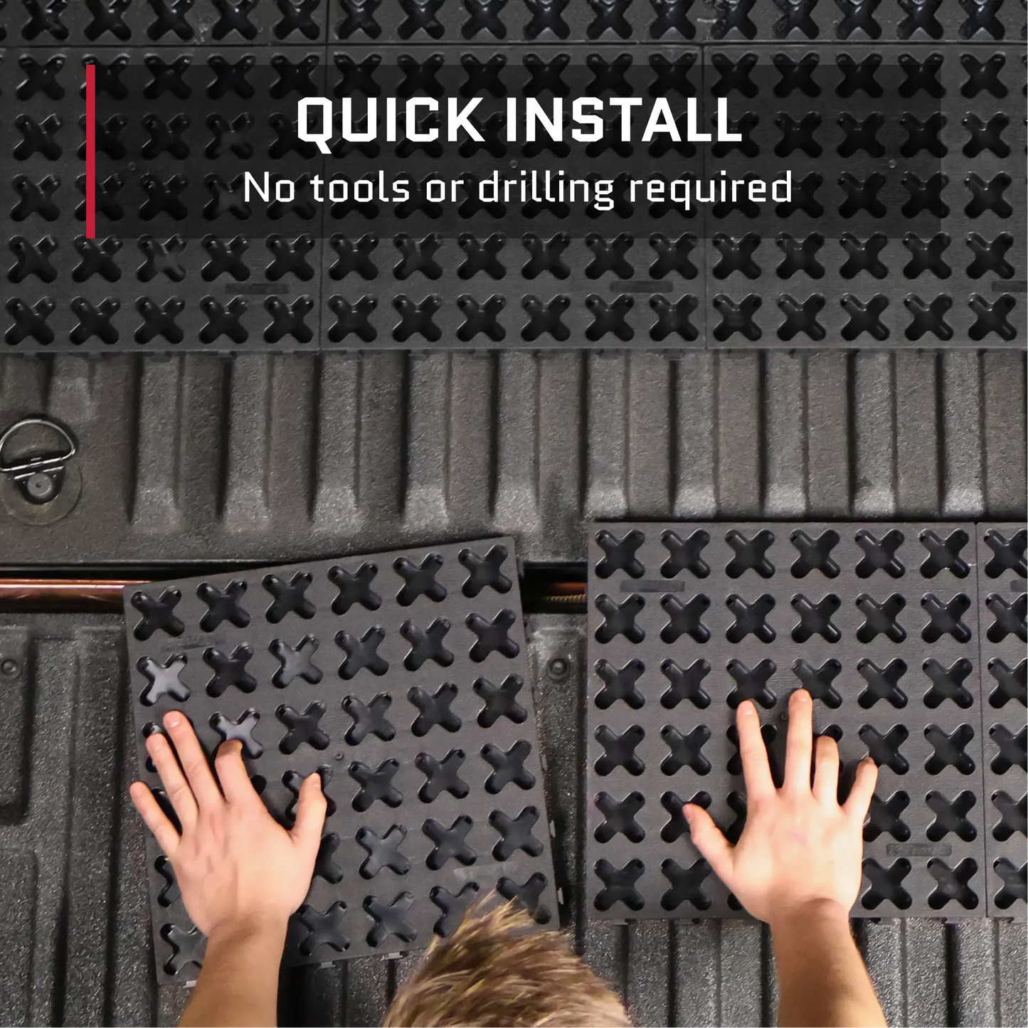 Tmat Truck Bed Organizer Slide Out Mat | Universal Fit for Short Beds 5' to 5'5"