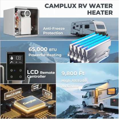 2.64GPM Tankless RV Hot Water Heater PRO With Remote Control
