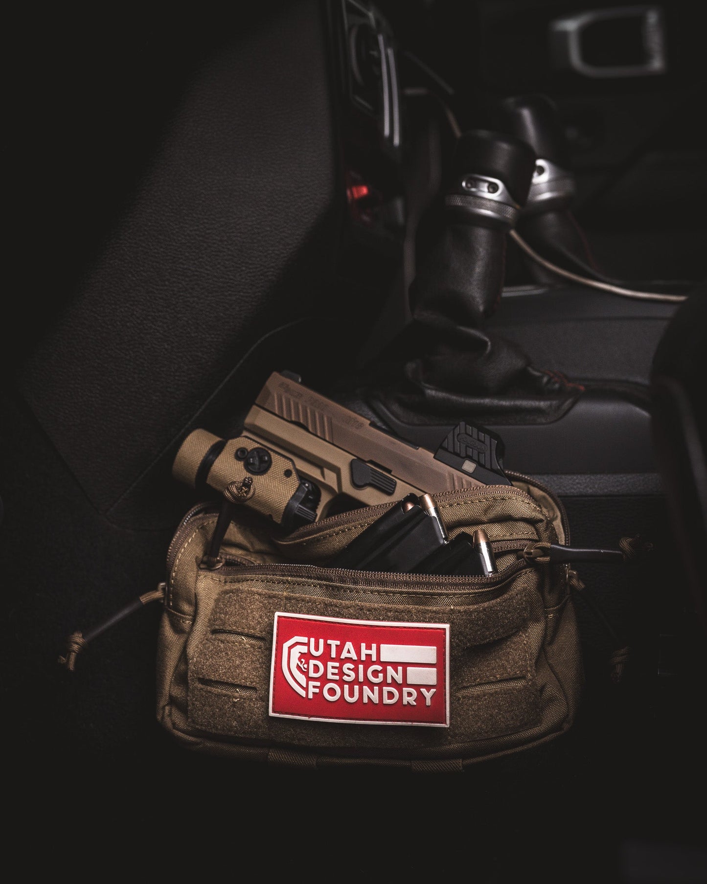 Tac Rack - Center Console Molle Panel for JL Wranglers and Gladiators