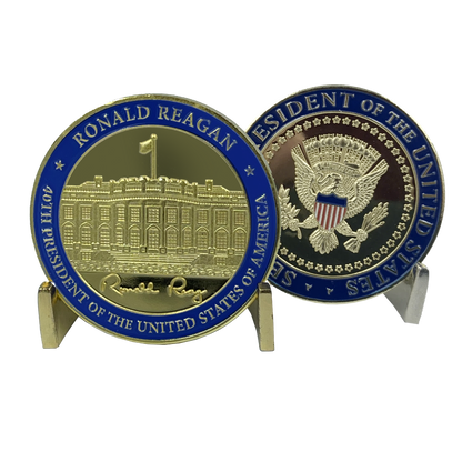 EL7-01 40th President Ronald Reagan Challenge Coin White House POTUS coin