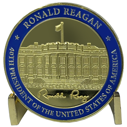 EL7-01 40th President Ronald Reagan Challenge Coin White House POTUS coin