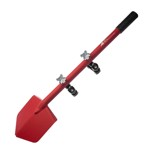 Shovel / Mount Combo - Red LONG Shovel / Black UMD with Knobs