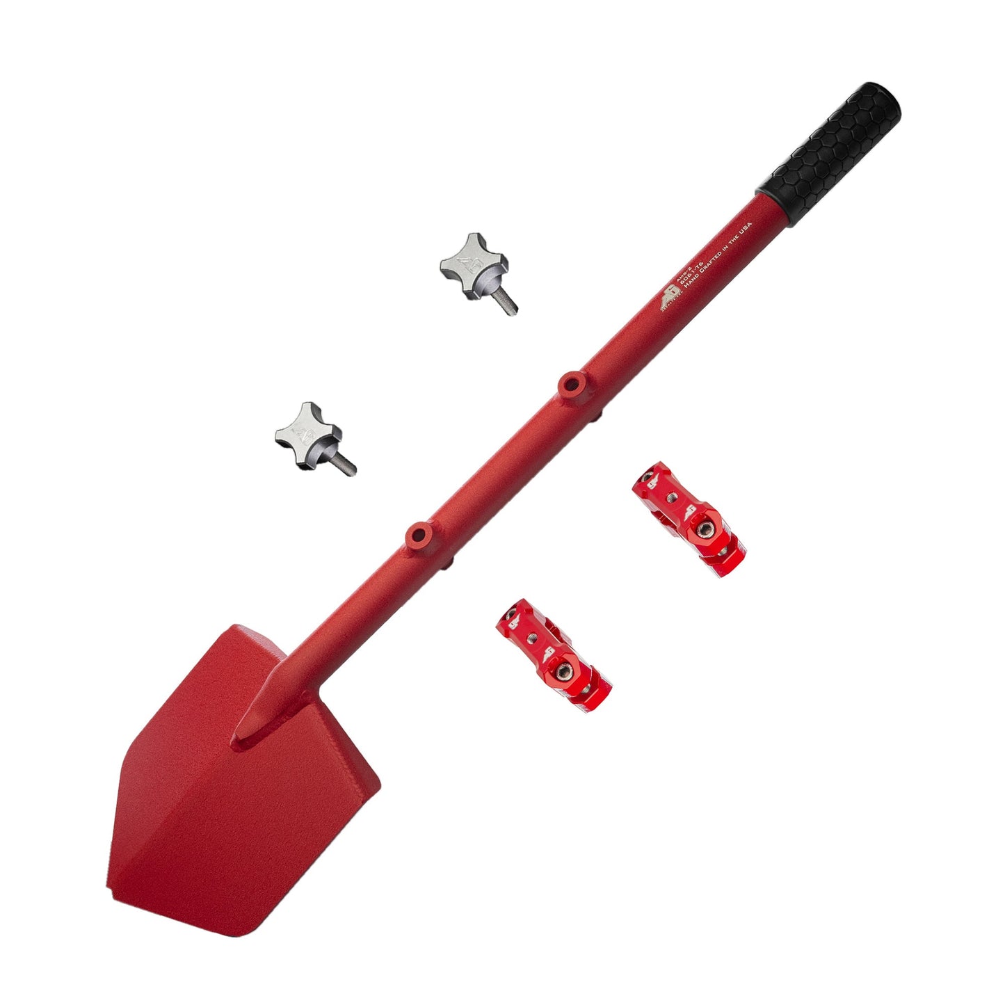 Shovel / Mount Combo - Red LONG Shovel / Red UMD with Knobs