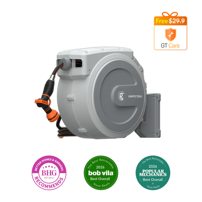 Retractable Garden Hose Reel-5/8in-90ft