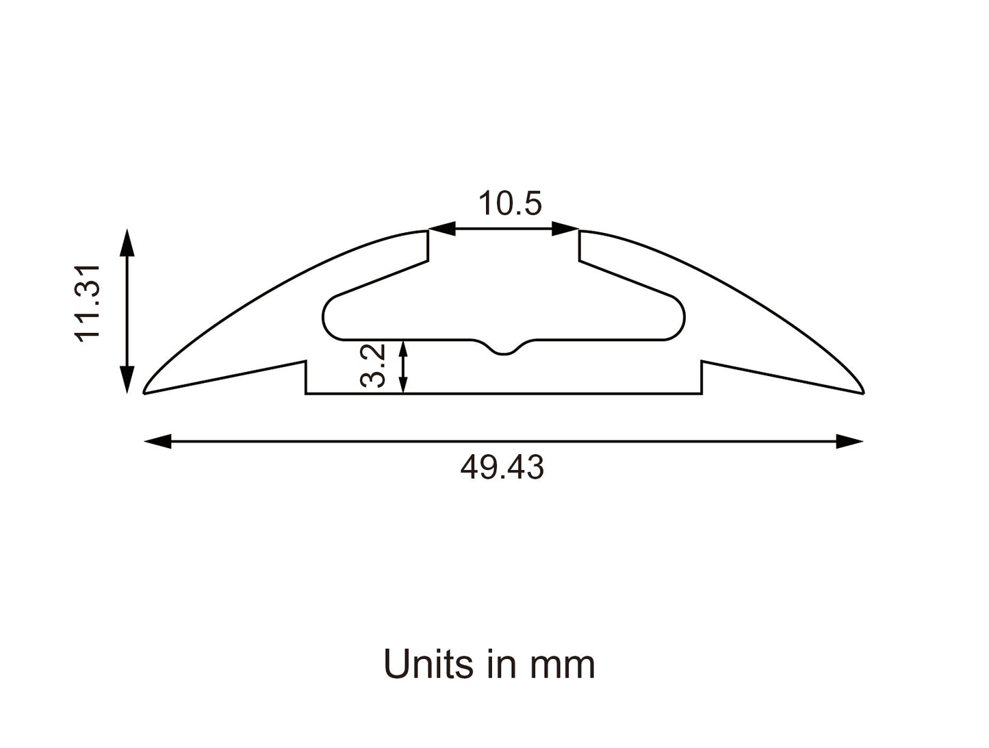 High Capacity Rounded L Track