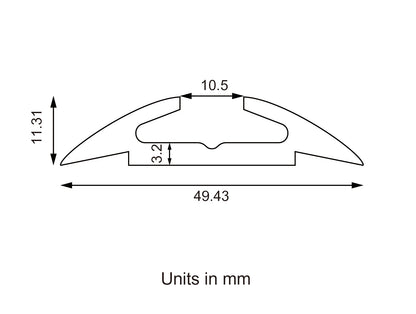 High Capacity Rounded L Track