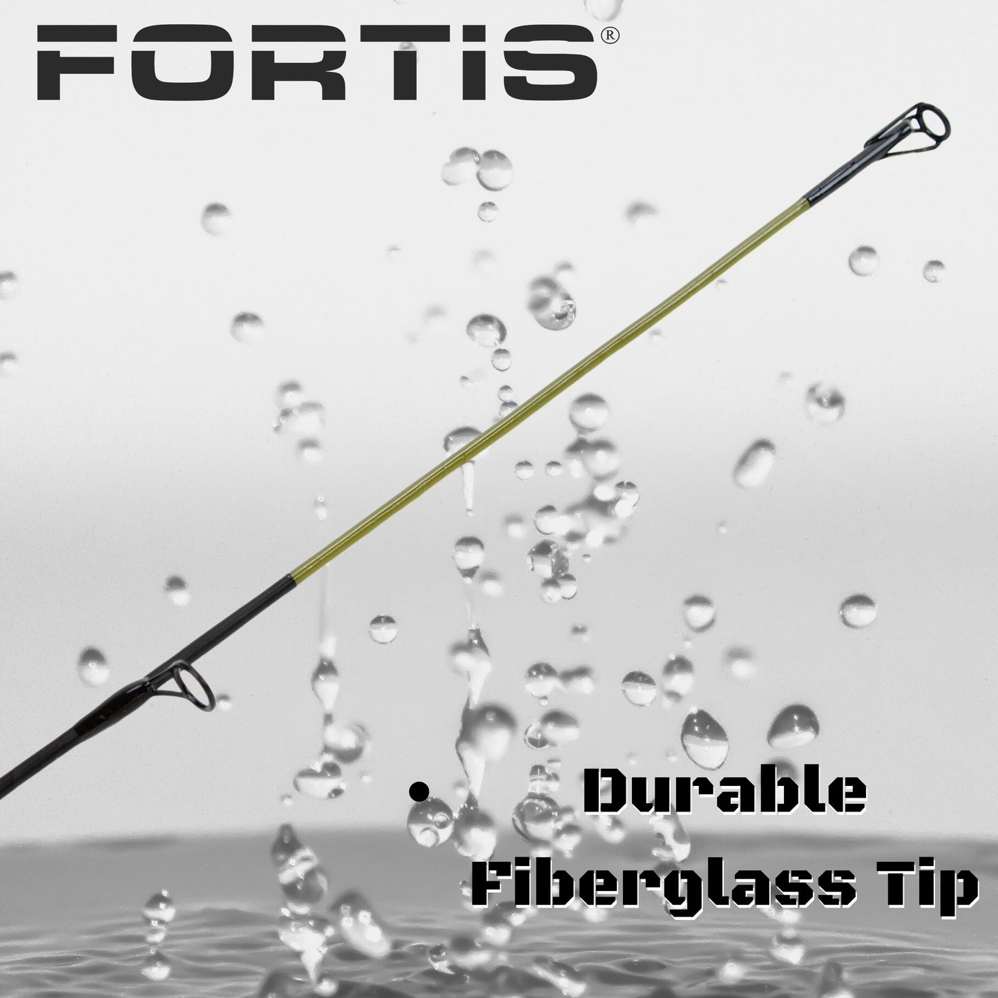 5'6" Light Action Spinning Rod and Reel Package, 2 Piece Fiberglass/Graphite Spinning Rod  |3000 Spinning Reel | FORTIS