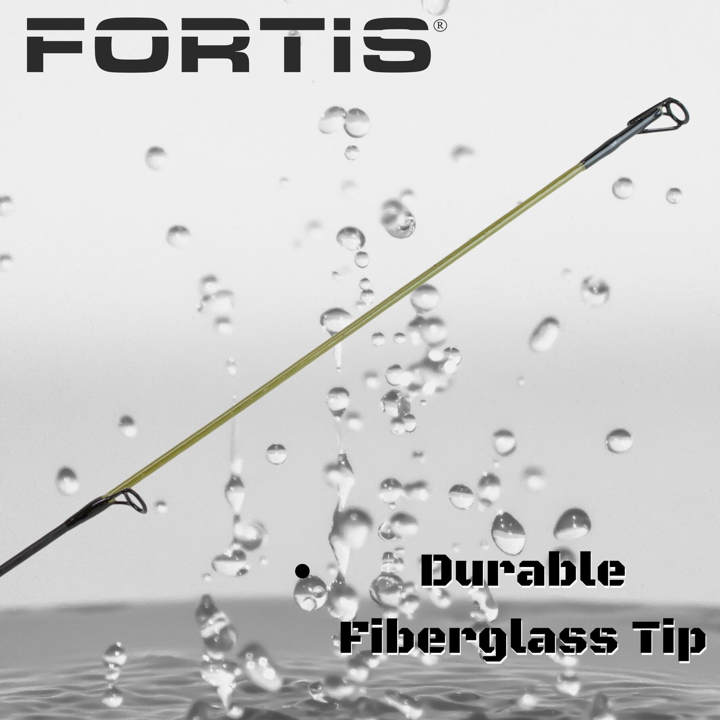 7' Medium Action 2 Piece Fiberglass/Graphite Spinning Rod and 4000 Spinning Reel Package | FORTIS