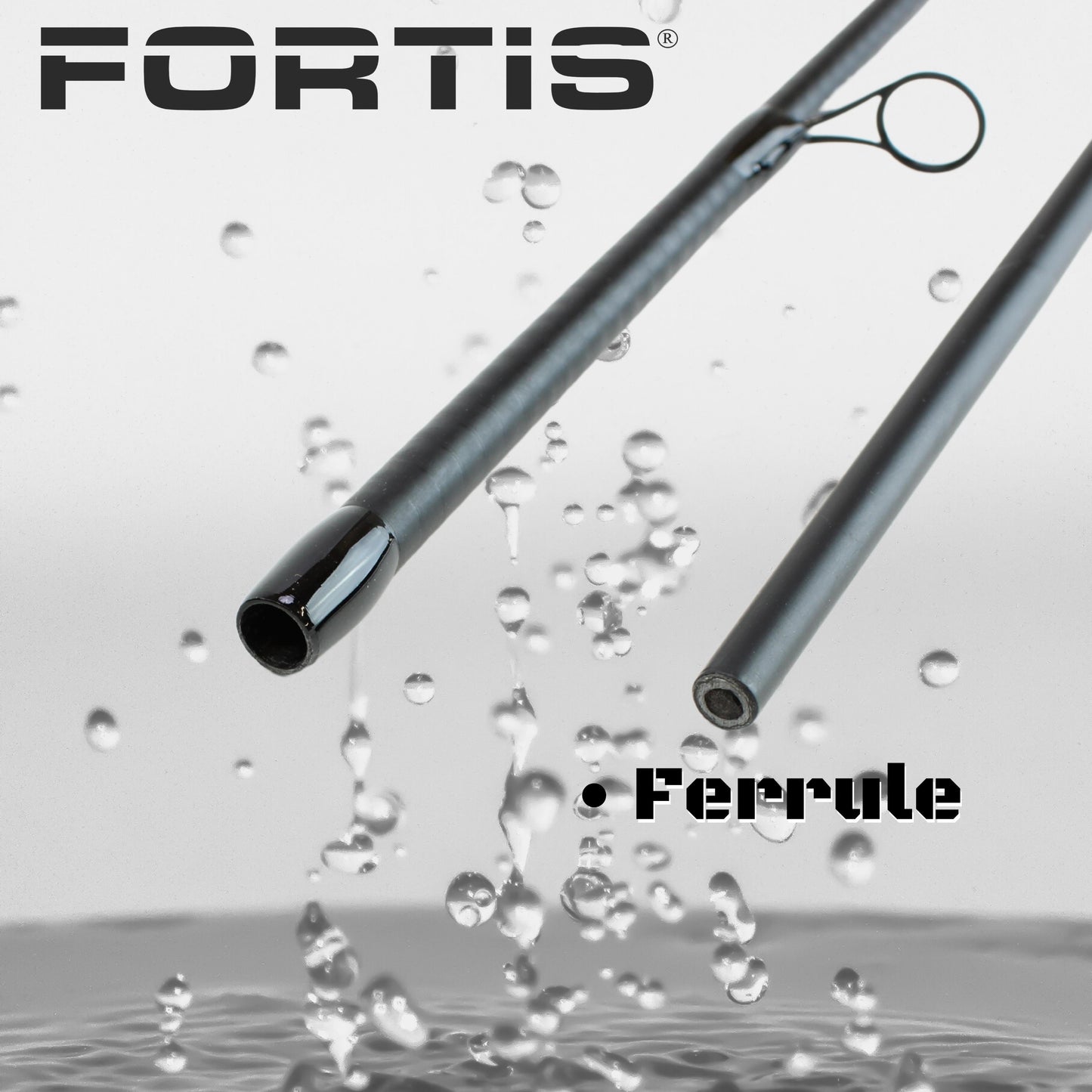 7' Fiberglass/Graphite Spinning Rod, Medium Action | 2 Piece | FORTIS