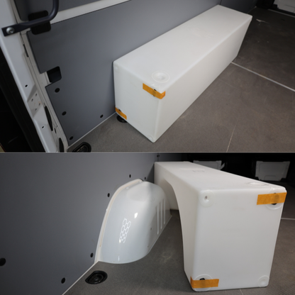 NW Conversions 20 Gallon Wheel Well Water Tank - Centered (SP-C-20)