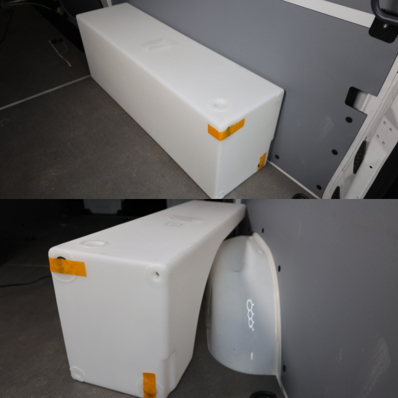 NW Conversions 20 Gallon Wheel Well Water Tank - Right (SP-R-20)