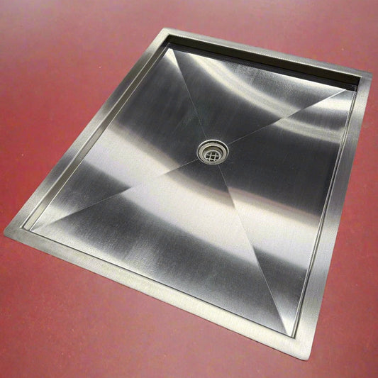 Stainless Steel In-Floor Shower Pan
