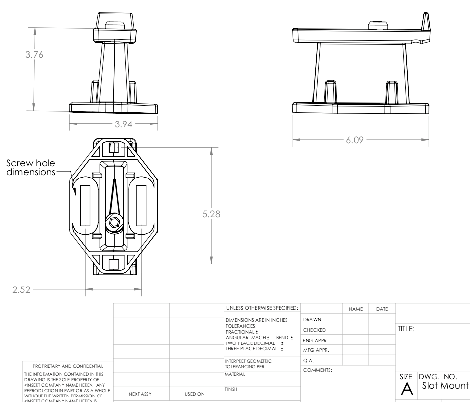 Rain Basin 4 Gal Water Tank w/ Slot Mount