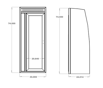 30" Shower