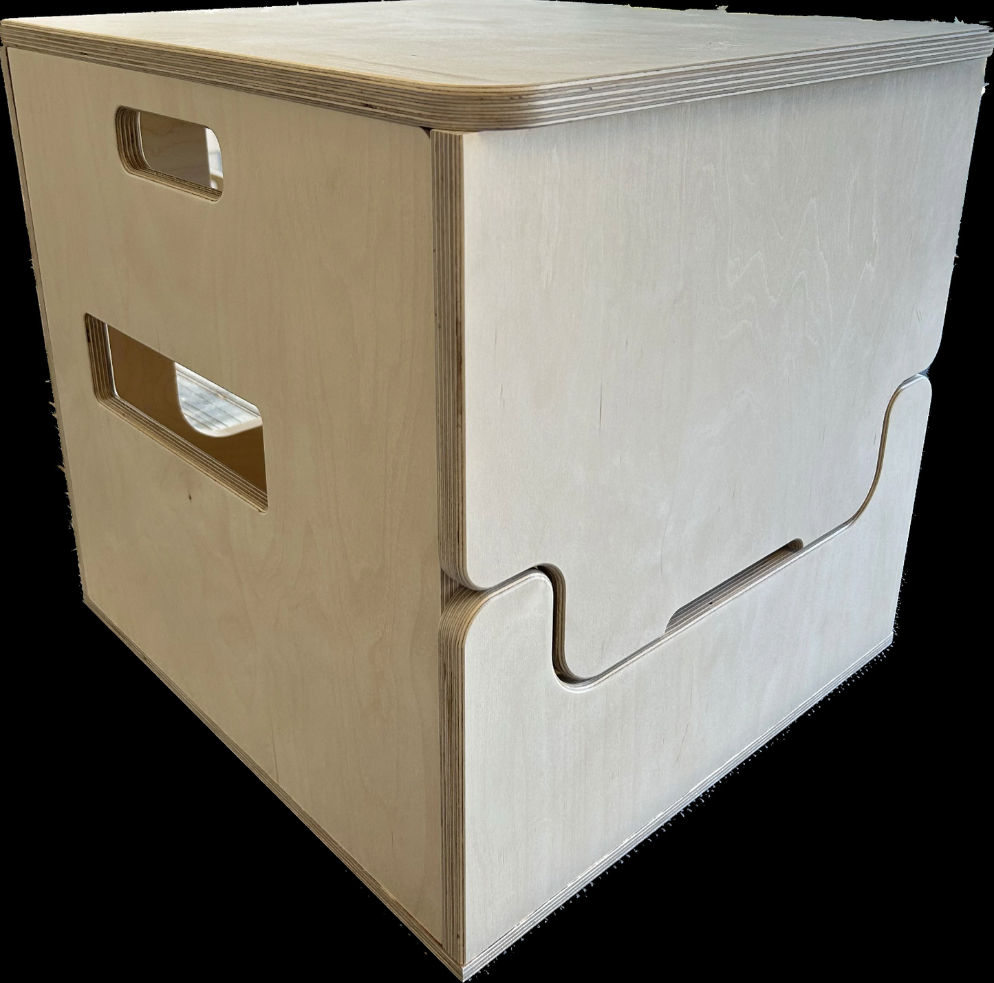 Laveo Dry Flush Portable Waterless Toilet Bamboo Lift top Cabinet Flat Pack Kit