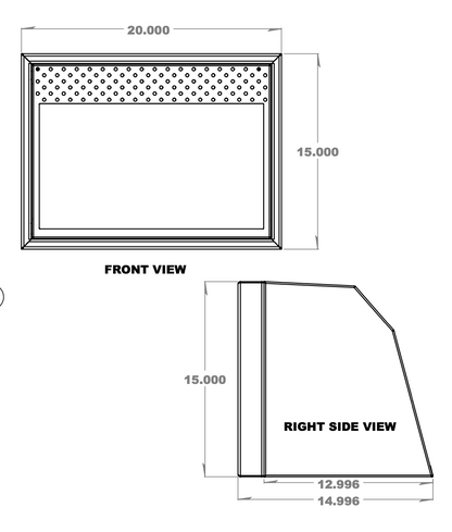 20" Microwave Cabinet