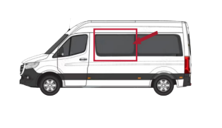 Mercedes Sprinter - 1st Position Driver Sliding Window