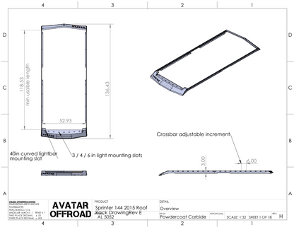The Ultra Rack – A Low Profile Roof Rack for Sprinter Vans