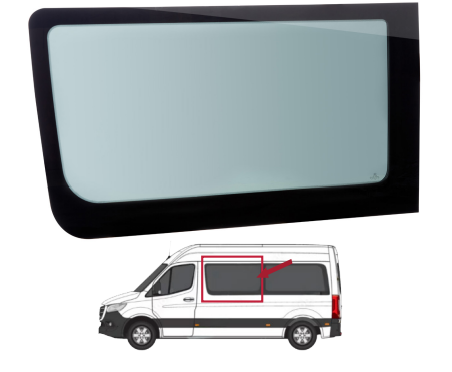 Mercedes Sprinter - 1st Position Non-Vented Driver Window