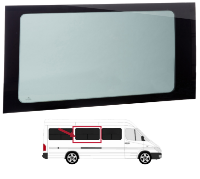 Mercedes Sprinter 170" - 2nd Position Non-Vented Window